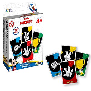 Jogo Pedra, Papel E Tesoura - Mickey Mouse Original Baralho