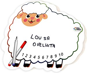 Lousa Ovelha Desenhar Escrever Infantil Criança Cor Sortida