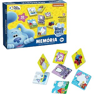 Jogo da Memória Dinâmica 40 Peças Pistas Blue Pais e Filhos