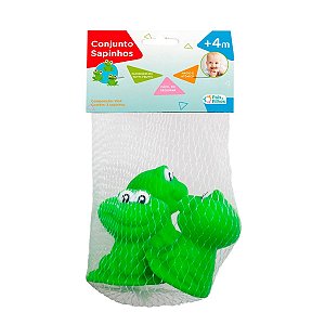 Sapinhos Borracha Macio Brinquedo Para Banho Bebê Solapa