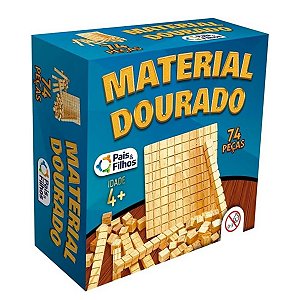 Material Dourado Educativo 74 Peças Didático Para Matemática