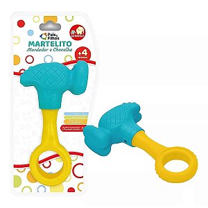 Brinquedo Martelito Mordedor E Chocalho P/ Bebês Macio