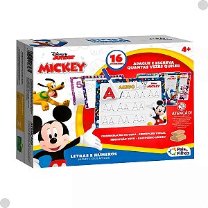 Jogo Letras E Números Mickey E Seus Amigos - Pais e Filhos