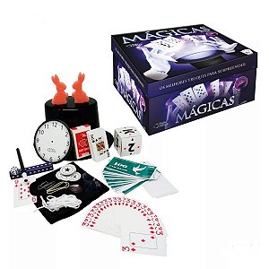 Kit Infantil Magica 30 Truques Cartola Varinha E Acessórios