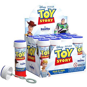 Kit 12x Tubos 60ml Bolha de Sabão Toy Story Disney