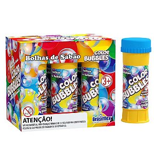 Kit 6x Tubos 50ml Bolha de Sabão Color Bubble Brasilfex
