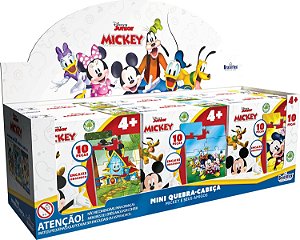 Kit 6 Mini Quebra-cabeça Turma do Mickey Mouse Madeira