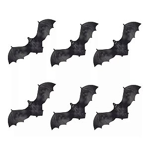 Kit Mini Morcegos Halloween Faz de Conta Com 6 Unidades