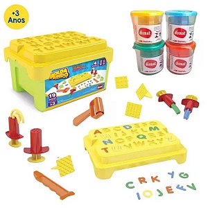 Massa Para Modelar Criativa Box Massinha Alfabeto MK300