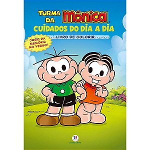 Livro Turma Da Mônica: Cuidados Do Dia A Dia Colorindo
