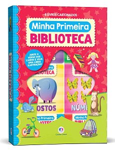 Box Minha Primeira Biblioteca - Com 6 Minilivros Cartonados