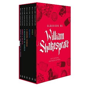 Livros Classicos de William Shakespeare - Com 7 marcadores