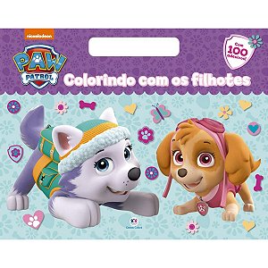 Livro Megabloco Patrulha Canina - Colorindo Com Os Filhotes