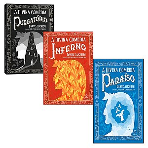 Kit 3 Livros A divina comedia - Inferno, Paraiso e Purgatório