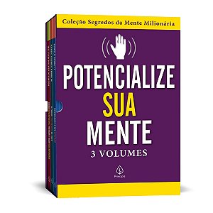Box 3 Livros - Potencialize Sua Mente - Segredos Da Mente Milionaria