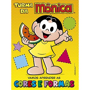 Livro Turma Da Mônica - Vamos Aprender As Cores E Formas