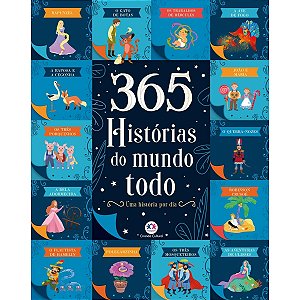 Livro Capa Dura Almofadado - 365 historias do mundo todo