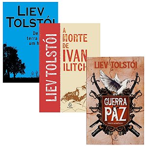 Kit 3 Classicos Russos Liev Tolstoi - Morte de Ivan, De Quanta Terra Precisa e Guerra e Paz