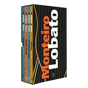 Box 4 Livros  e marcadores de paginas - Monteiro Lobato