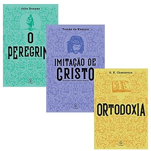 Kit 3 Livros - O Peregrino, Imitação de Cristo e Ortodoxia
