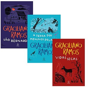 Kit 3 Livros Graciliano Ramos - A Terra Dos Meninos Pelados + Vidas Secas + São Bernardo
