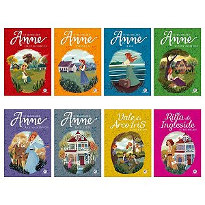 Kit 8 Livros  - Anne de Green Gables, Avonlea, Da Ilha Windy Poplars - Livros 1, 2,3, 4, 5, 6, 7 e 8