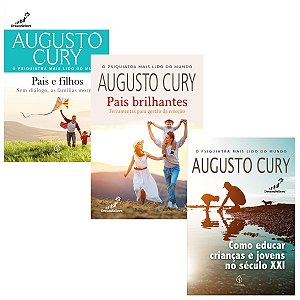 Kit 3 Livros Augusto Cury Pais Brilhantes, Educar no Século 21 e Pais e Ilhos - Formação de Crianças