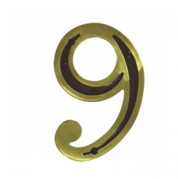 Numero Residencial Latonado Frizado Numero 9