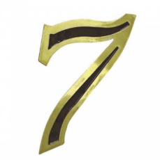 Numero Residencial Latonado Frizado Numero 7