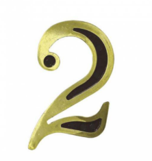 Numero Residencial Latonado Frizado Numero 2