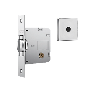 Fechadura Stam Trinco Rolete Classic 1005 Tetra Externa Roseta Quadrada Cromado