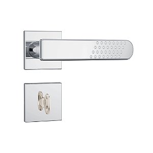 Fechadura Stam Banheiro 823/21 Cromado Roseta Quadrada Inox