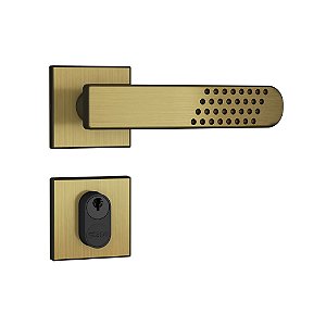 Fechadura Stam Externa 803/21 Roseta Quadrada Oxidado E-Coat