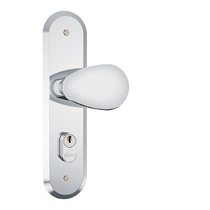 Fechadura Externa Stam 1801/10 Espelho Inox Cromada