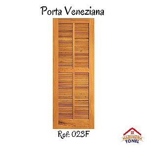 Porta Maciça Veneziana Madeira Angelim pedra