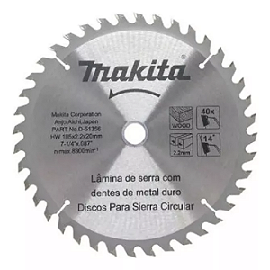Disco de Serra Circular  - 40 Dentes - 185mm X 20mm