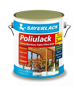 Verniz Poliulack Marítimo Triplo Filtro 3,600L - Sayerlack
