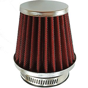 Filtro de ar esportivo 44mm CG125 CG150 Fan Titan Today CBX200 Strada XR200 RD125 RD135 XTZ250 Lander Tenere DT180 DT200
