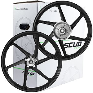 Par de rodas de alumínio liga leve freio a disco CG150 CG160 Fan Titan ESD EX 2014 em diante com rolamentos Scud