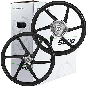 Par de rodas de alumínio liga leve adaptável freio a disco CG125 Fan 2009 a 2018 com rolamentos Scud