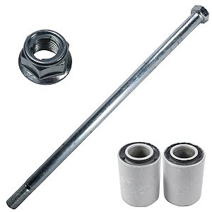Eixo kit quadro elástico balança completo Pop100 2007 a 2015 com porca e buchas