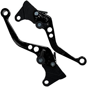 Manete de freio embreagem esportivo a tambor YBR125 Factor 2000 a 2016 par