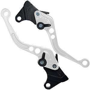 Manete de freio embreagem esportivo a tambor YBR125 Factor 2000 a 2016 par