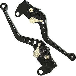 Manete de freio embreagem esportivo a tambor YBR125 Factor 2000 a 2016 par
