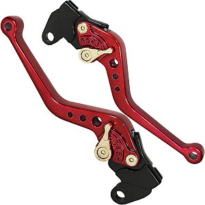 Manete de freio embreagem esportivo a tambor YBR125 Factor 2000 a 2016 par