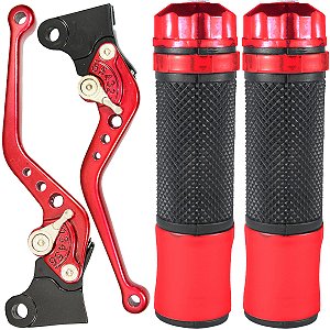 Manete de freio embreagem esportivo a tambor CG125 1992 a 2018 CG150 Fan Titan CG160 Start Pop100 Pop110 com manopla par