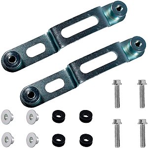 Suporte do paralama dianteiro CB250 CB250F Twister 2016 a 2022 aranha par com parafusos coxim e bucha de fixação