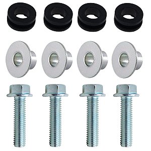 Kit 4 coxim parafusos zincados buchas fixação paralama dianteiro CG125 CG150 CG160 Fan Titan Sport CBX250 CB250F CB300