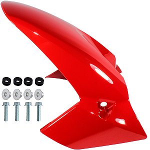 Paralama dianteiro A CB250 CB250F Twister 2017 vermelho com parafusos