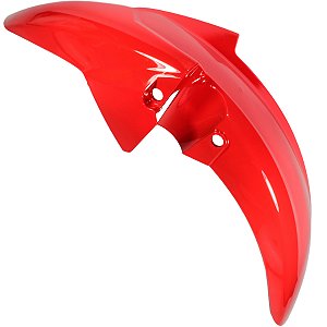 Paralama dianteiro CG125 Fan 2014 a 2018 CG150 Fan Titan Start 2014 a 2015 CG160 Fan Titan Start 2016 em diante vermelho